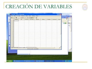 CREACIÓN DE VARIABLES
 