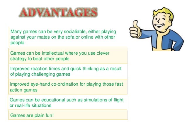 Video Games Advantages And Disadvantages