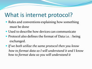 internet protocols | PPTX