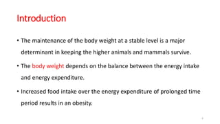 Neural mechanism of food and water intake | PPTX