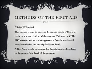 Presentaion about the first aid and exercise.pptx