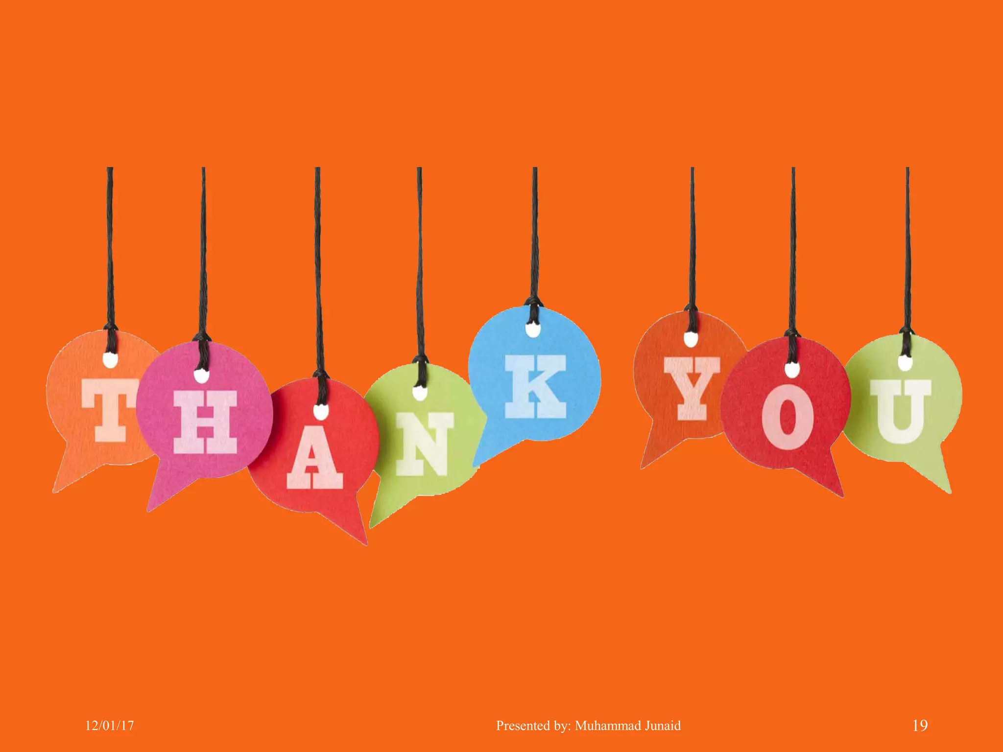 12/01/17 Presented by: Muhammad Junaid 19
 