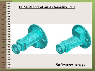 FEM- Model of an Automotive Part Software: Ansys 