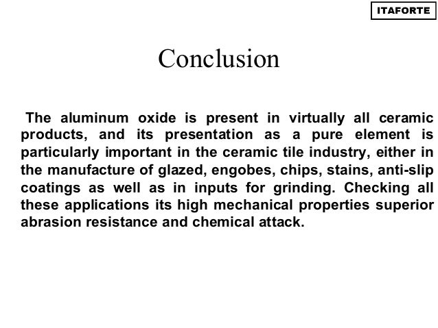 Calcined alumina in ceramic tiles Calcined alumina in ceramic tiles