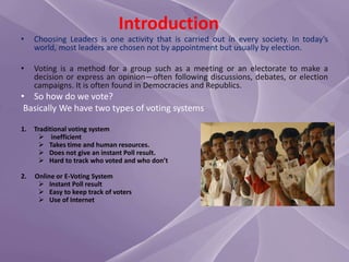 E-Voting Technology | PPTX
