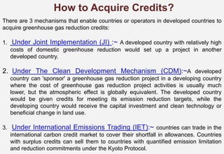 Presentaion on carbon credits and kyoto protocol | PDF