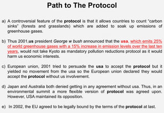 Presentaion on carbon credits and kyoto protocol | PDF