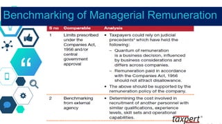 “
Benchmarking of Managerial Remuneration
 