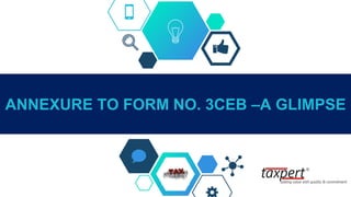 ANNEXURE TO FORM NO. 3CEB –A GLIMPSE
 