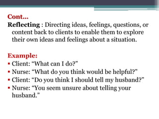 Presentaion on therapeutic relationship | PPTX