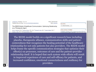 Rede Model Example Presentaion on therapeutic relationship | PPTX