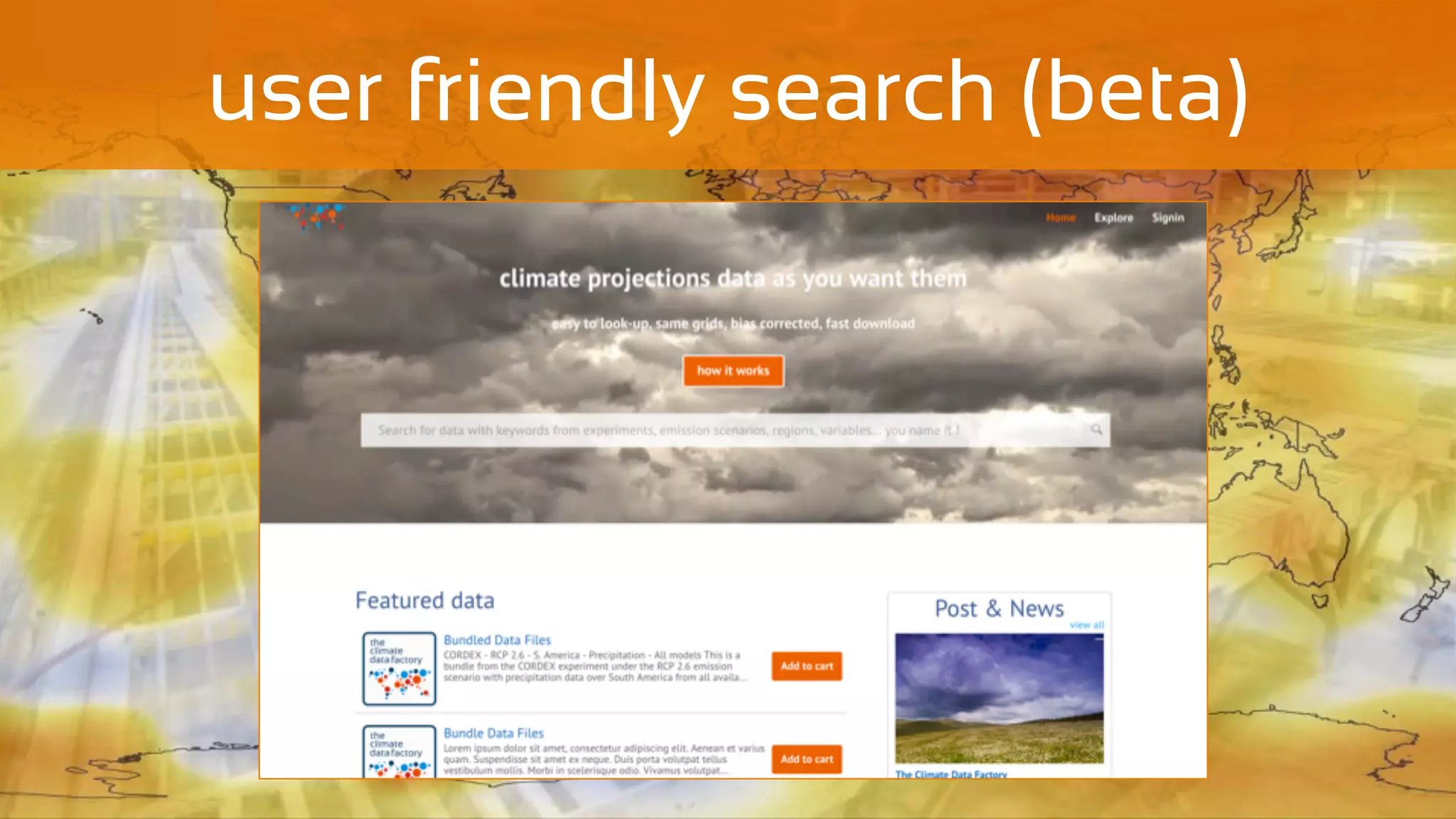 user friendly search (beta)
 