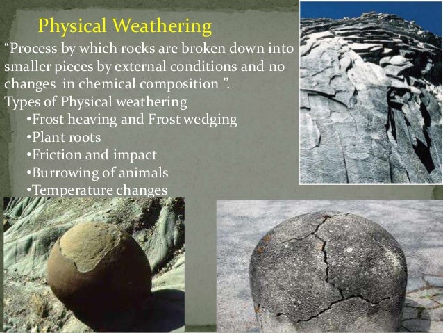 Chemical And Physical Weathering Examples – HCACX