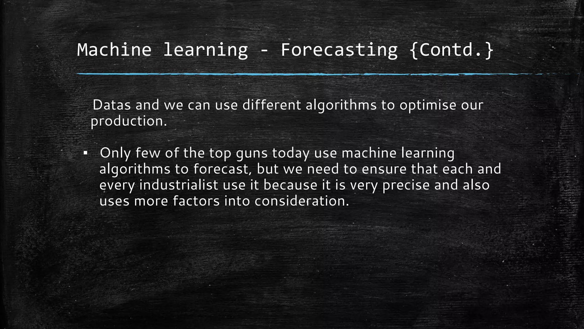Machine learning ~ Forecasting | PDF