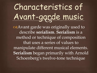 An Introduction to 20th Century Avant-Garde Music, Sound of Life