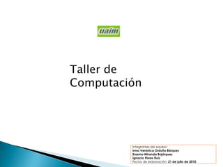 Taller de Computación 
