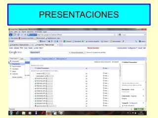 PRESENTACIONES 