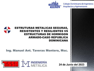 Ing. Manuel Ant. Taveras Montero, Msc.
24 de Junio del 2023
 