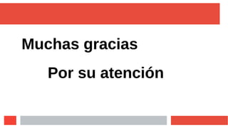 Muchas gracias
Por su atención
 