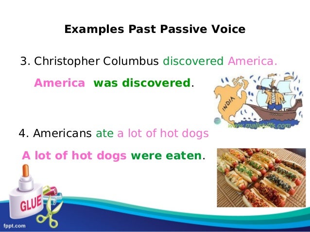Resultado de imagen para past passive voice examples