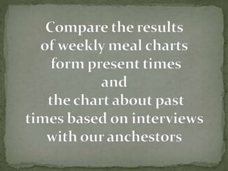 Present and the past