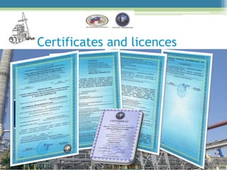 Certificates and licences
 