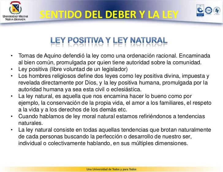 Sentido del deber y la ley