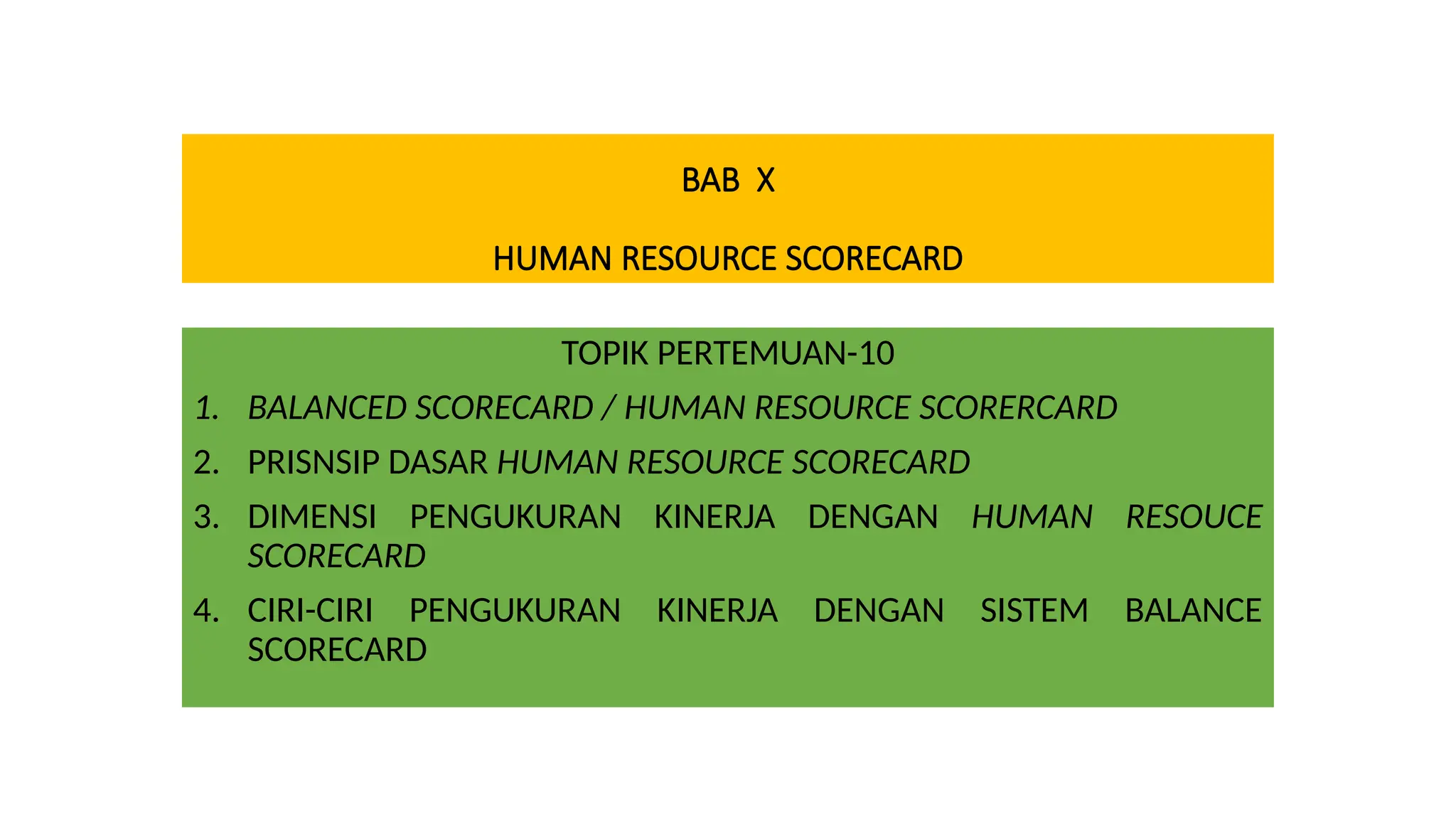 human resources ballance score card bagi organisasi | PPTX