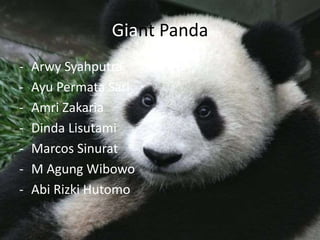 Giant Panda 
- Arwy Syahputra 
- Ayu Permata Sari 
- Amri Zakaria 
- Dinda Lisutami 
- Marcos Sinurat 
- M Agung Wibowo 
- Abi Rizki Hutomo 
 