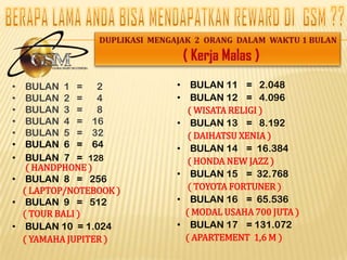  BONUS REWARD GLOBAL 