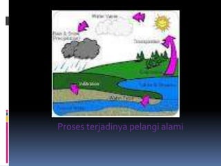 Proses terjadinya pelangi alami
 