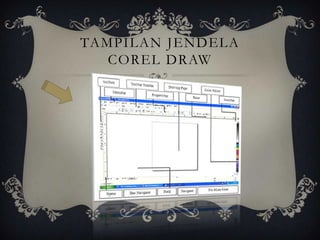 TAMPILAN JENDELA
   COREL DRAW
 