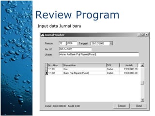 Review Program Input data Jurnal baru 