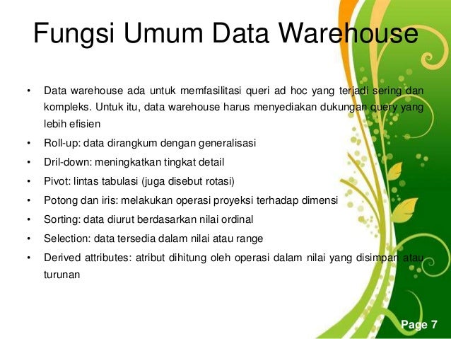 Presentasi Data warehouse