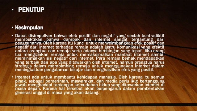 Contoh Makalah Dampak Negatif Dan Positif Internet