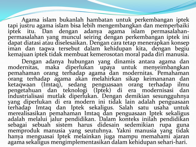 IMTAQ dan IPTEK | PPTX