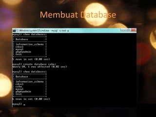 Membuat Database

 