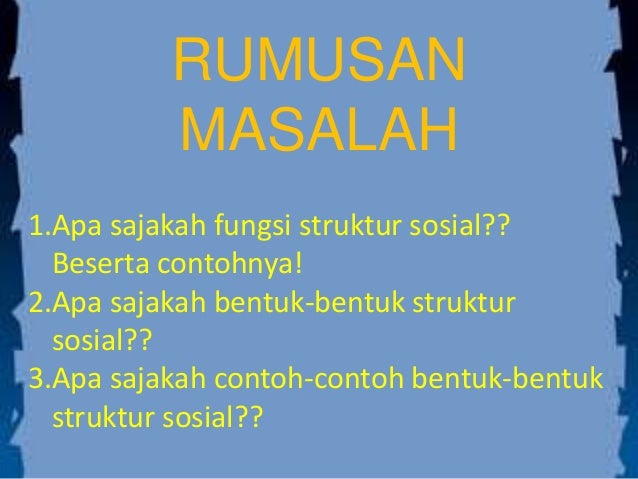 BENTUK DAN STRUKTUR STRATIFIKASI SOSIAL