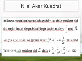 Nilai Akar Kuadrat
 