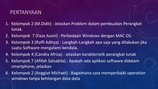 Presentasi Software - Sistem Informasi & Teknologi | PPT