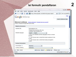 Isi formulir pendaftaran 2
 