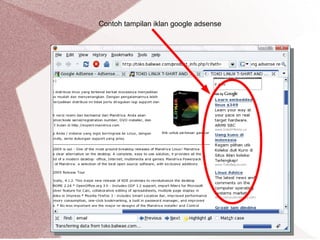 Contoh tampilan iklan google adsense
 