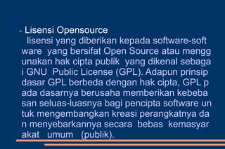 presentasi-lisensi-software-sistem-komputer | PPT