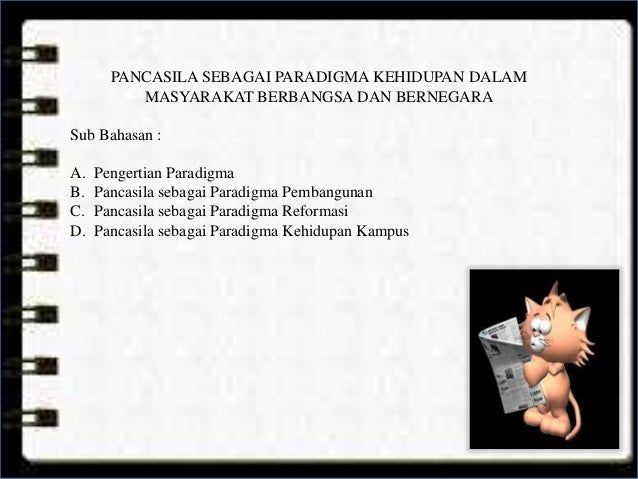 Presentasi pancasila sebagai paradigma