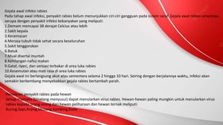 Infeksi Rabies rabies | PPTX