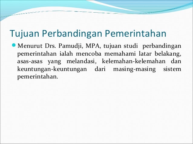 SRI SUWANTI - PERBANDINGAN PEMERINTAHAN