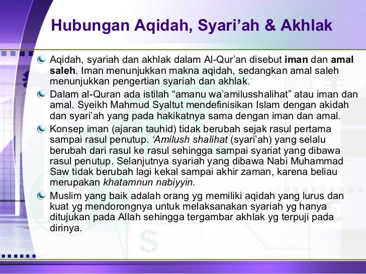 contoh assignment aqidah islam