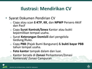 Sistem Verifikasi Legalitas Kayu dan Usaha Mikro, Kecil dan Menengah: Beberapa gagasan