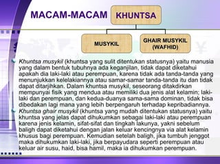 Huntsa Presentasi 8 operasi kelamin & khuntsa | PPS