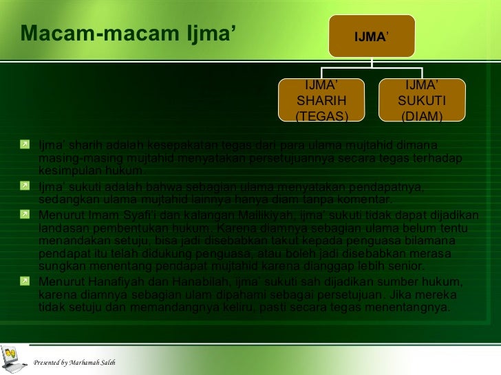 Pendapat ulama ttg sunnah ijma' qiyas ijtihad